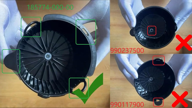 KOLEOLL Brew Basket 112435-000-000, 185774-000-000 Replacement Compatible with Coffee Maker BVMC-CHX21 BVMC-CHX23 BVMC-EHX33CP CG12 Brew Basket