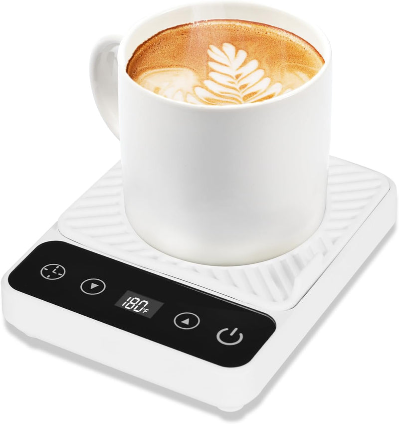 Coffee Warmer for Desk - Electric Mug Warmer, Coffee Mug Warmer with Timer, 6 Temp Mug Warmer, Smart Coffee Cup Warmer, Coffee Gifts for Coffee Lover Coffee Accessories Black