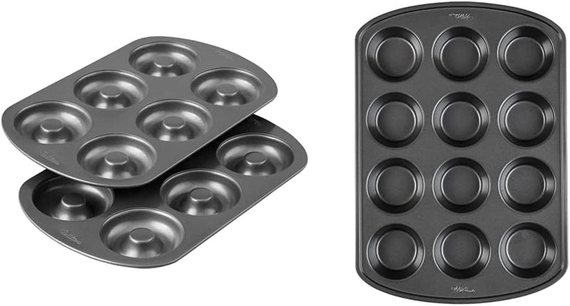 Wilton Non-Stick 6-Cavity Donut Baking Pans, 2-Count