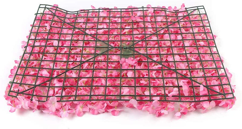 Artificial Flower Wall Panels - 10Pcs Pink for IndoorOutdoor Decor