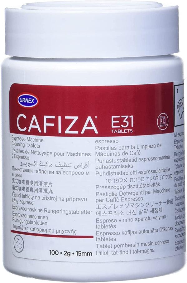 Urnex Cafiza Professional Espresso Machine Cleaning Tablets, 100 Count