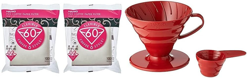 Hario V60 Paper Coffee Filters, Size 02, Natural, 200 Count