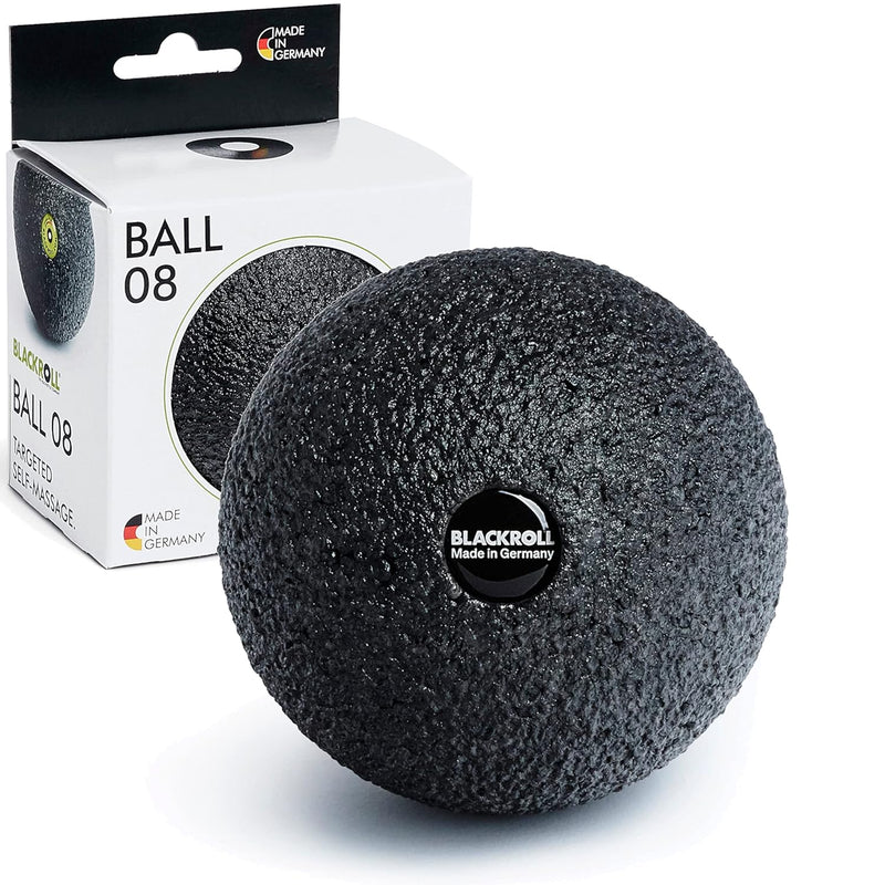 Blackroll - Trigger Point Ball 12, for Exercise and Muscle Recovery, Deep Tissue Massager for Myofascial Release in The Shoulders, Neck, and Back, 12cm (4.7"), Black