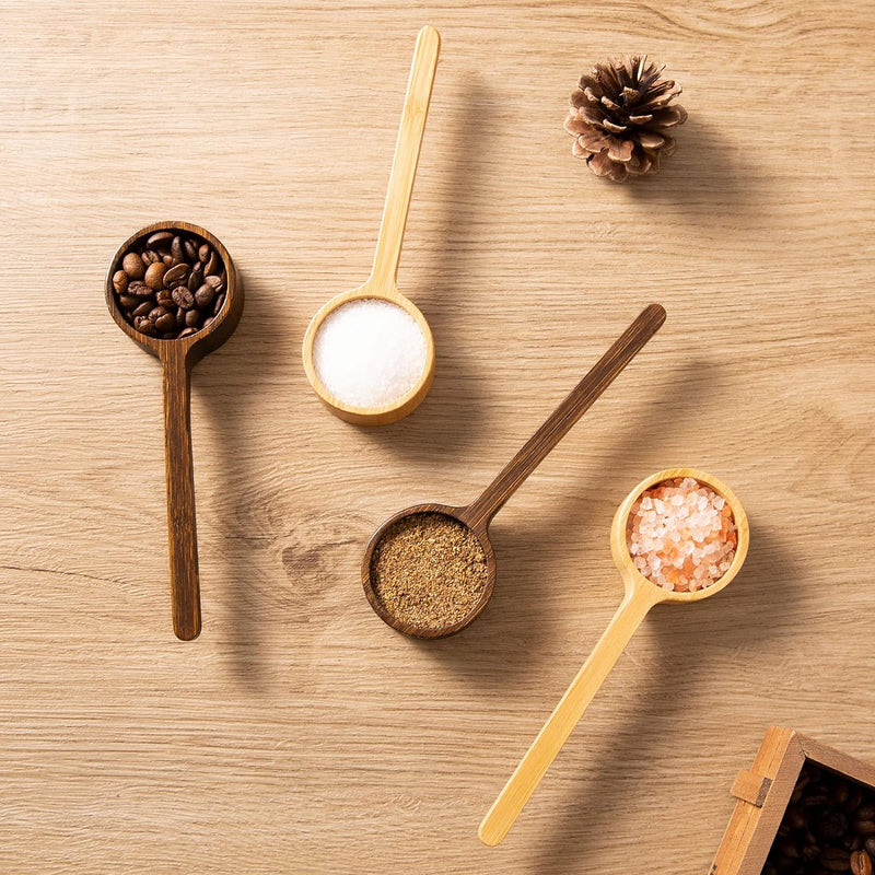 bamboo scoop wooden coffee scoop for jars Long handle scoop Measuring scoop