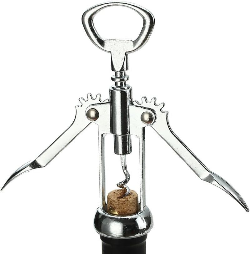 Wing Corkscrew Wine Opener by HQY - Premium All-in-one Wine Corkscrew and Bottle Opener - Risk Free Money-back!