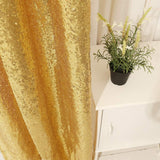 TRLYC Photography Backdrop Sequin Curtain for Wedding 2 Pieces 2 by 8 FT--Gold