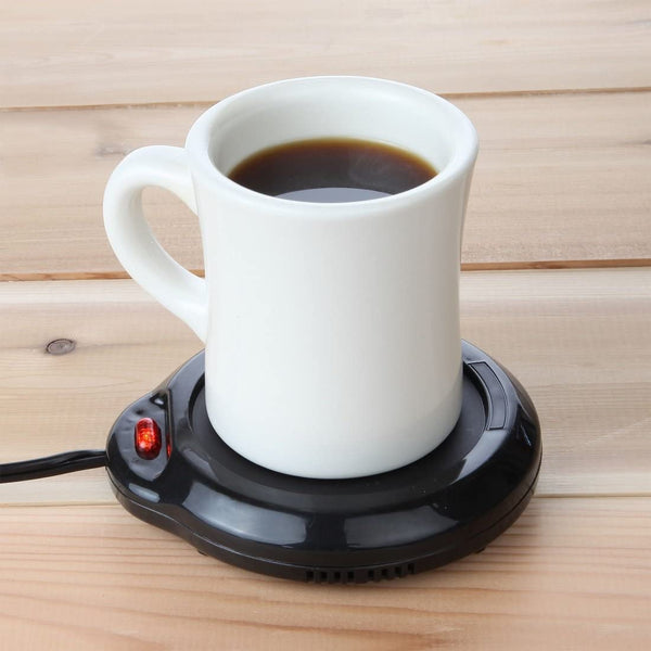 Home-X Mug Warmer, Desktop Heated Coffee & Tea - Candle & Wax Warmer (Black)