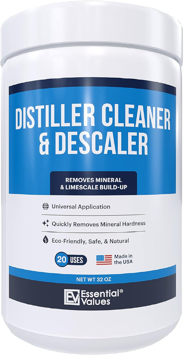 Citric Acid Powder Cleaning for Water Distillers - Bulk 2 LBS Universal Descaler for Distilling Machines, Kettles & More - Remove Limescale & Mineral Buildup Fast - For Waterwise & Other Brands