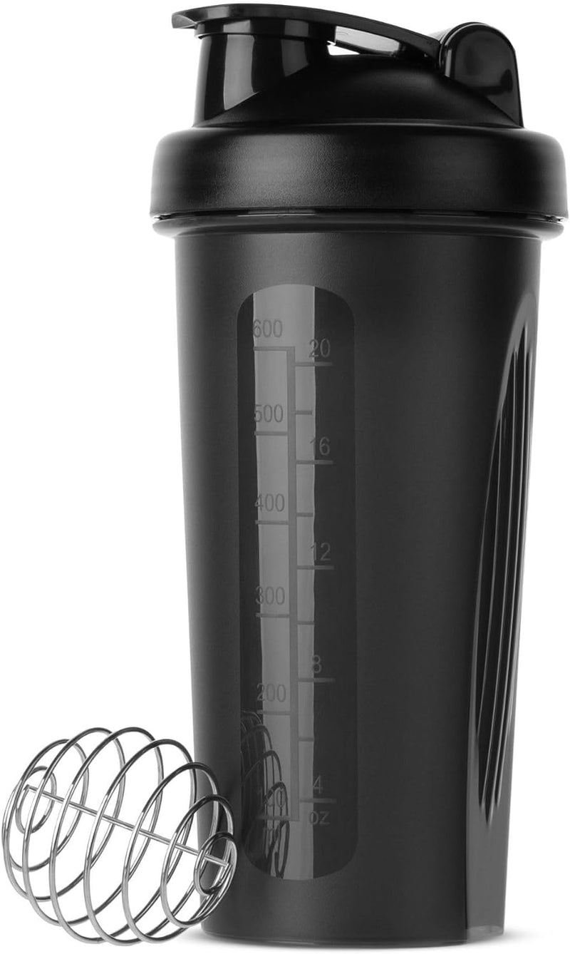 Mr. Pen- Shaker Bottles for Protein Mixes, 20 oz, Shaker Bottle with Wire Whisk Ball, Protein Shaker Bottle, Shaker Cup, Protein Shaker, Protein Shake Bottle, Bottle Shaker, Shake Bottle