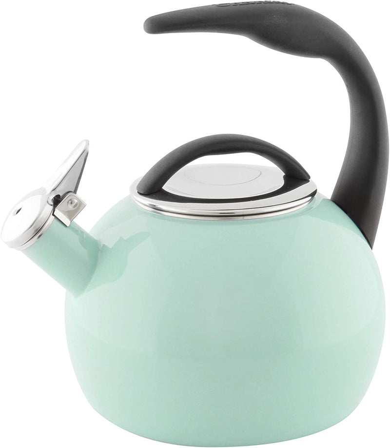 Chantal Anniversary Enamel on Steel Whistling Teakettle, 2 Quart, Marigold