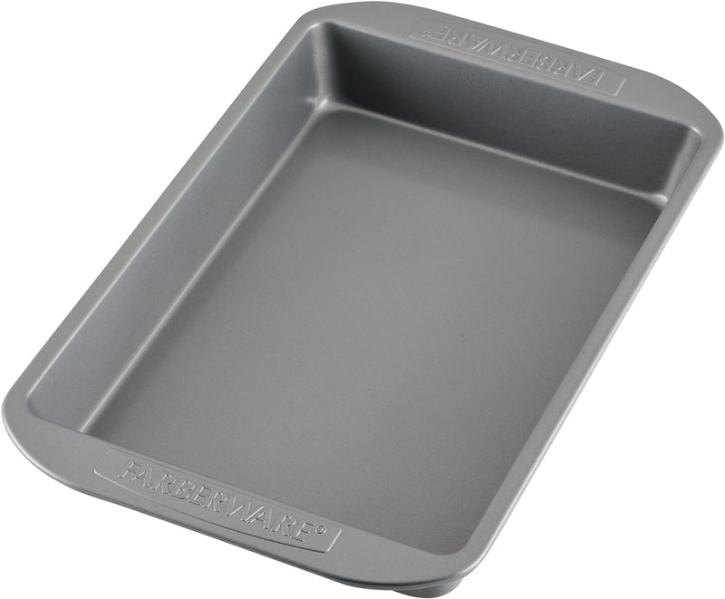 Farberware Nonstick Bakeware Baking Pan With Lid / Nonstick Cake Pan With Lid, Rectangle - 9 Inch x 13 Inch, Gray