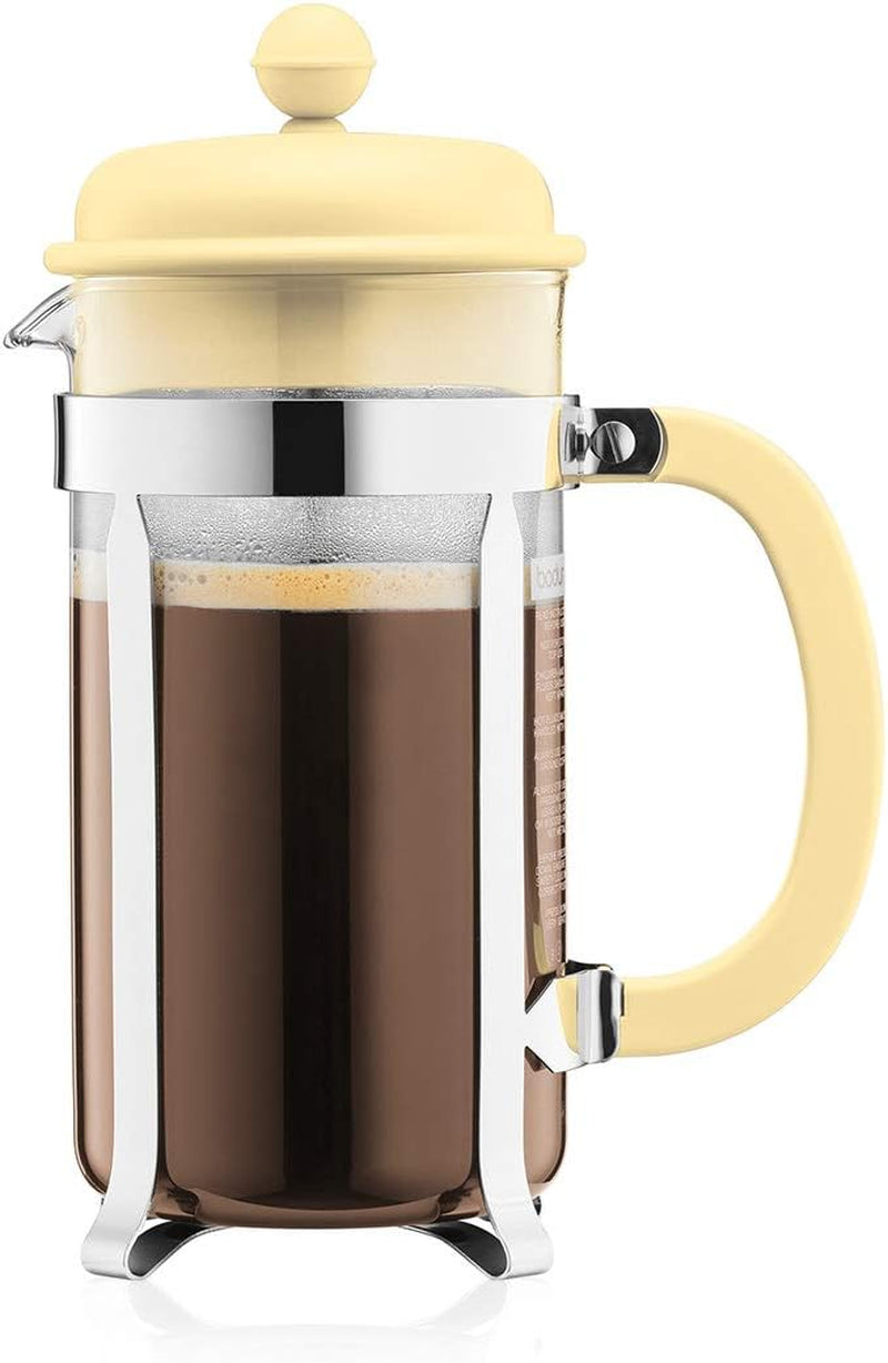 BODUM Caffettiera 3 Cup French Press Coffee Maker, White, 0.35 l, 12 oz