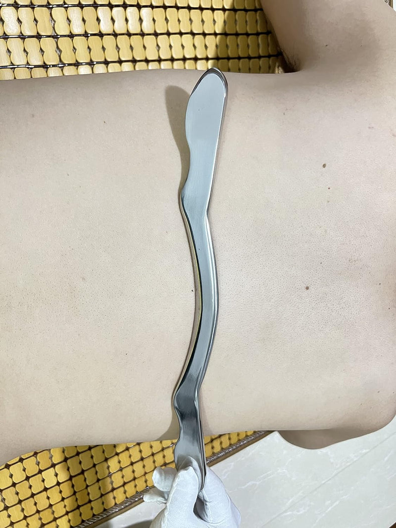 NCCYOOT Gua sha Tool gua sha Stainless Steel iastm Tool Gussha Massage Tool Muscle Scraping Tool for Soft Tissue Therapy and Reduce Arms,Back, Legs, Neck Muscle Pain(O)…