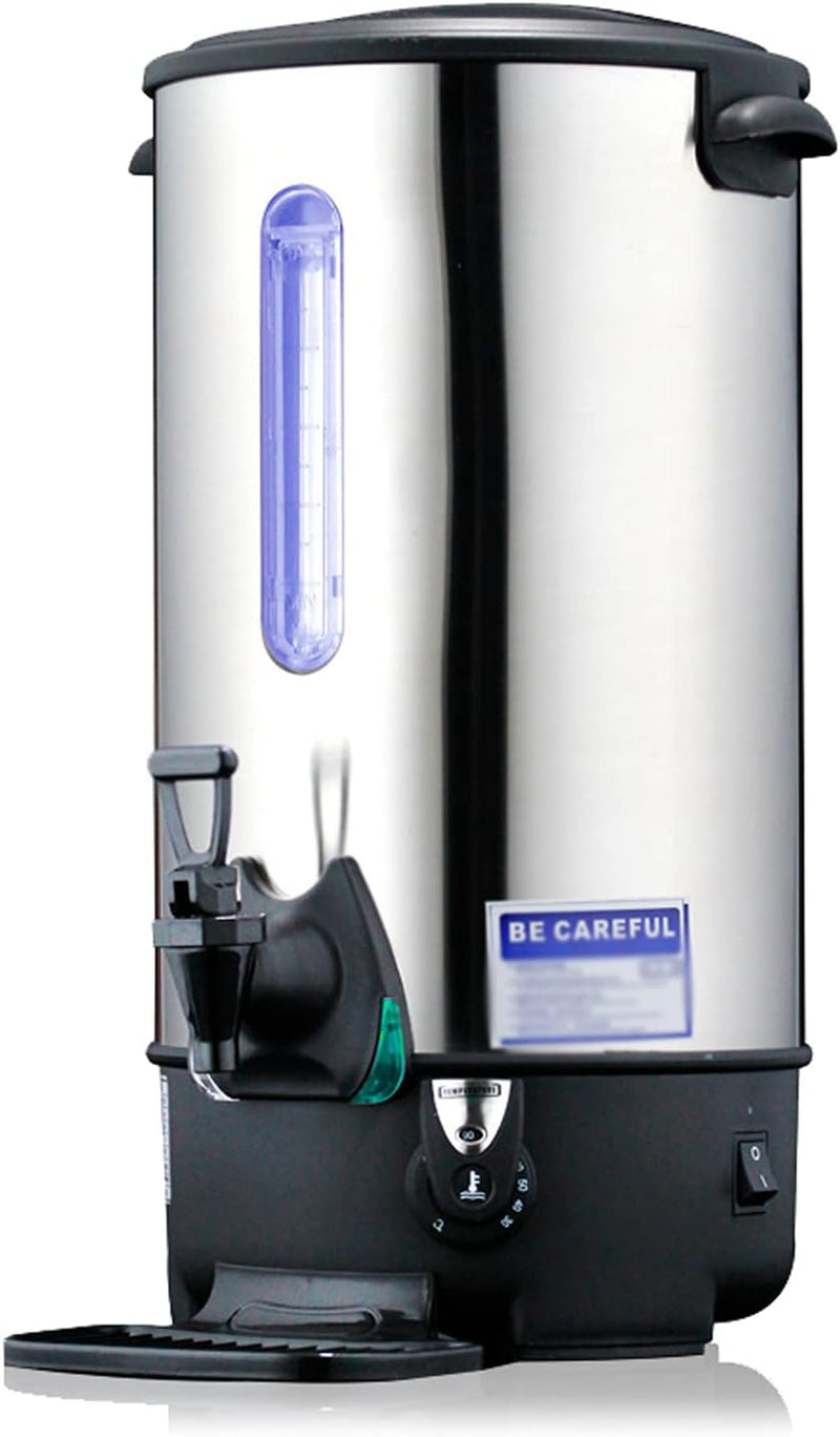 BREVELTION 9.7L Combination Water Boiler Commercial Electric Boiling Bucket Stainless Steel Hot Water Dispenser Hot Water Boiler for Coffee Shops Milk Tea Shops Restaurants