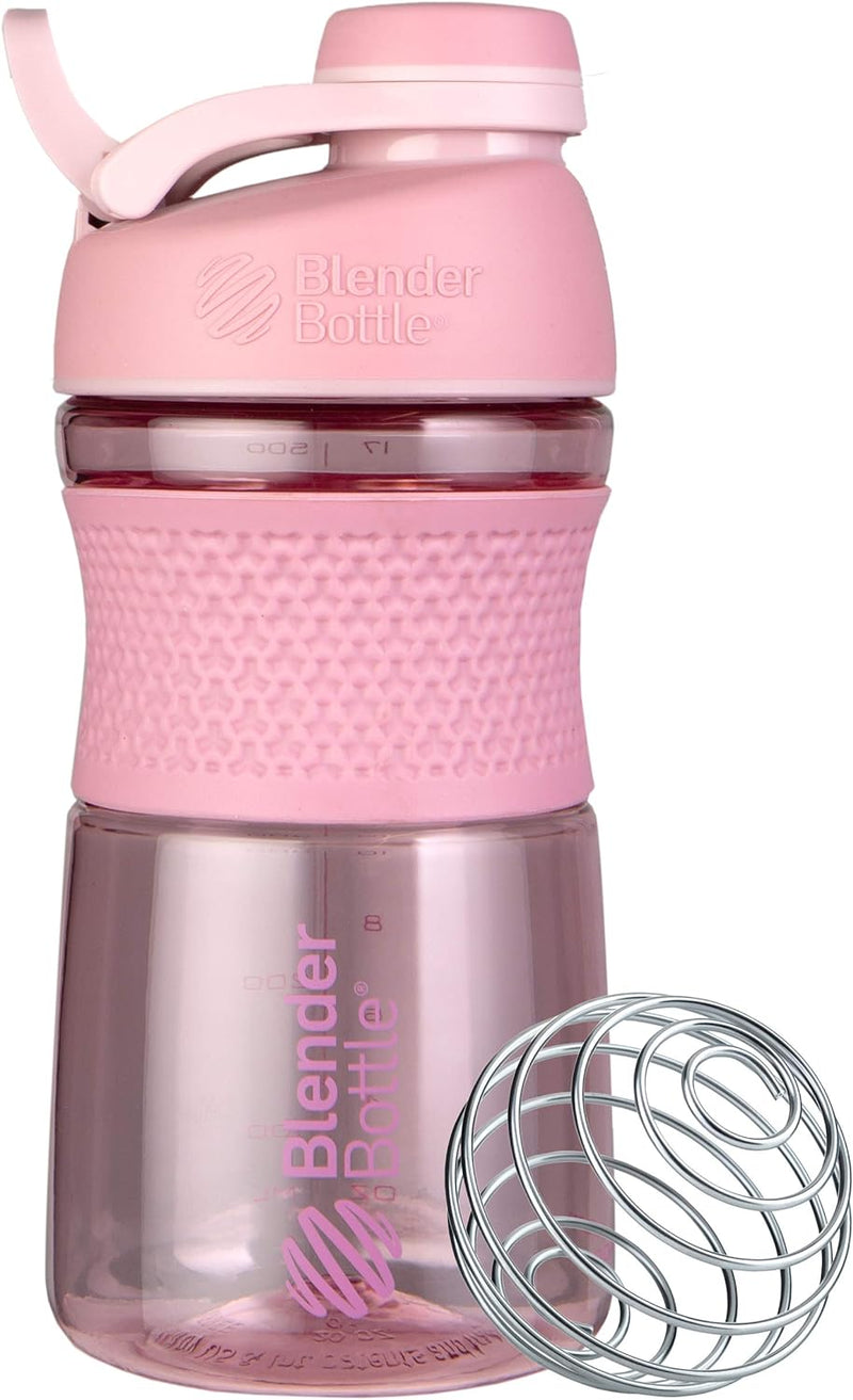 BlenderBottle SportMixer Shaker Bottle Perfect for Protein Shakes and Pre Workout, 20-Ounce, Plum