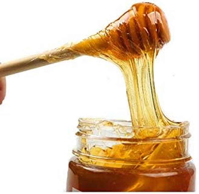 LASSUM 10 Pieces 3 Inch Wood Honey Dippers Sticks, Mini Honey Dipper Stick for Honey Jar Dispense Drizzle Honey