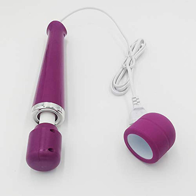 AEVEONE Wired Powerful Handheld Electric Massager, Strong Personal Vibration Magic Back Massage for Sports Recovery, Muscle Aches, Body Pain (Purple