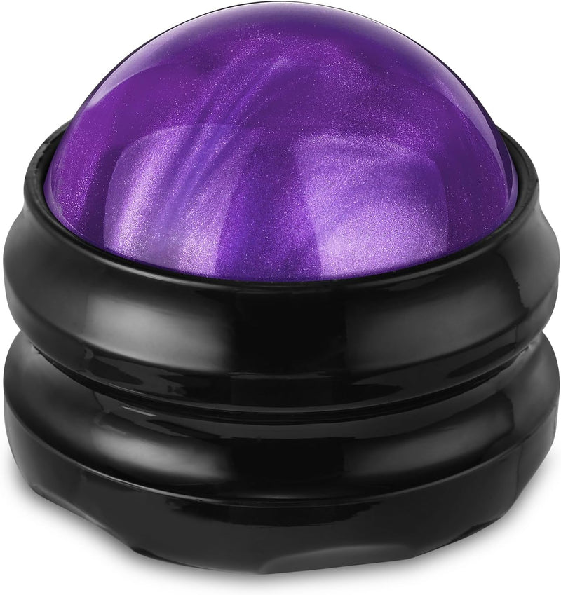 YESMET Massage Roller Ball, Manual Massage Ball for Sore Muscles Pain Relief, Self Massage Therapy and Relax Full Body Tools for Shoulder, Neck, Back, Feet, Deep Tissue, Joint Pain (Purple)