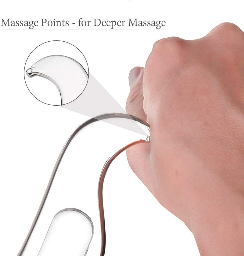 Guasha Tools, Stainless Steel Scraping Massage Tools, Muscle Scraper Massage Tools for Soft Tissue Mobilization Therapy and Deep Tissue Muscle Scraping