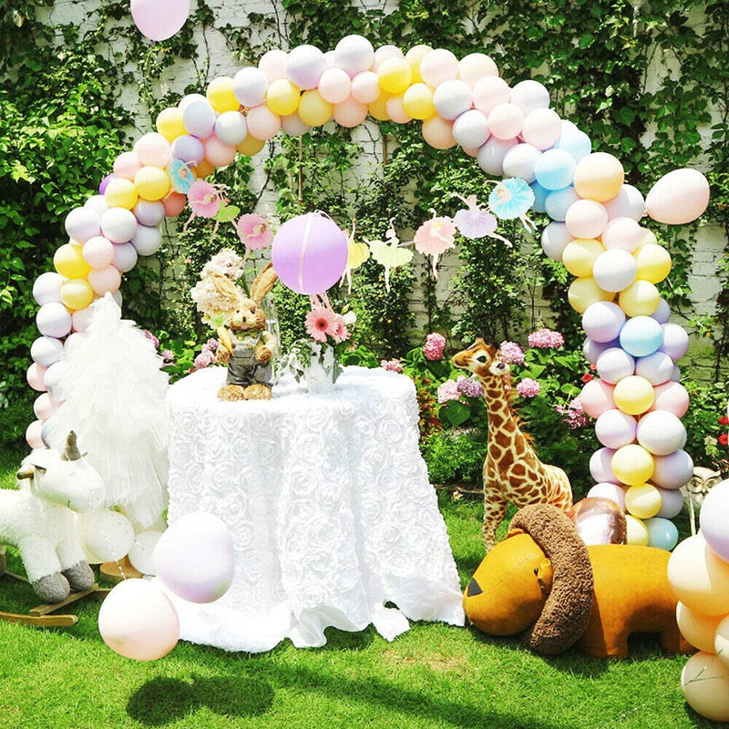 Gold Balloon Arch Stand - Round Backdrop Frame for Events