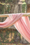 Arch Drapes for Wedding Party Reception Backdrop Wedding Arbor, 3 Panels 30" Wide 6.5 Yards, Blush& Dusty Rose& Mauve