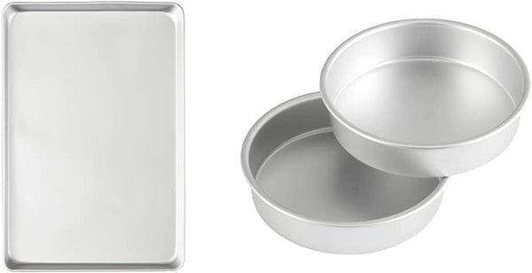 Wilton Performance Pans Aluminum Jelly Roll Pan - 105 x 155-Inch for Cakes Cookies Bars and Pizza