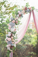 Flower Arrangements for Arch Decor in English Pastel