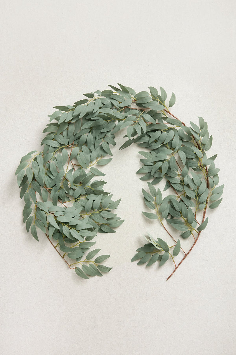Willow Leaf Greenery Garland - 59ft