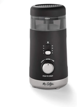 Mr. Coffee Coffee Grinder, Automatic Grinder with 5 Presets, 12 Cup Capacity, Black