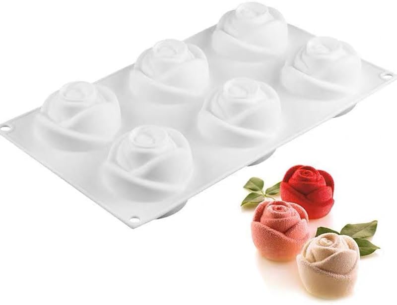 AFINSEA 3D Silicone Baking Molds for Cakes - 8-Cavity