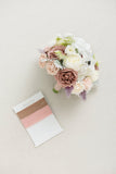 Standard Round Bridal Bouquets in Dusty Rose & Cream