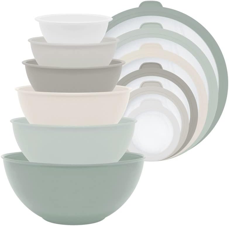 Return 12-Piece Nested Mixing Bowl Set with Lids - Dusty Rose