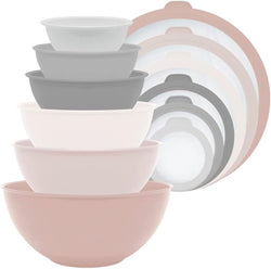 Return 12-Piece Nested Mixing Bowl Set with Lids - Dusty Rose