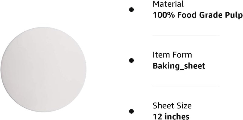 Baking Parchment Circles Set of 100 9 Inch Non Stick Round Paper for Baking