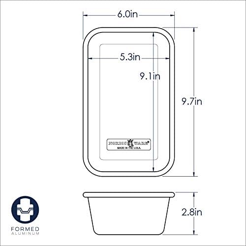 Nordic Ware Commercial Loaf Pan 1-12 Pound Aluminum Silver