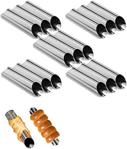 Large Stainless Steel Cannoli Tubes - Pack of 15