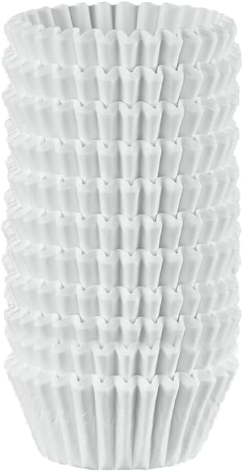 500 White Cupcake Liners Food Grade  Grease-Proof Standard Size Baking Cups