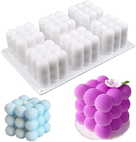 AFINSEA 3D Silicone Baking Molds for Cakes - 8-Cavity