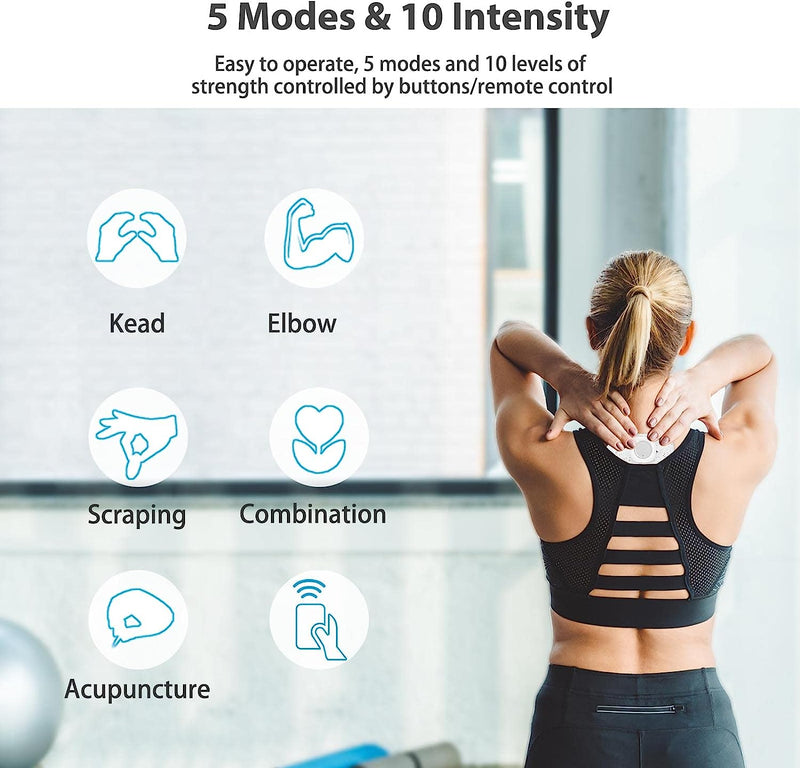 SIMUSI Wireless Tens Unit Muscle Stimulator with Remote, Electronic Stimulator Tens Massager for Back Pain Relief, and Shoulder, Waist, Back, Neck, Arm, Leg, Foot Pain Relief