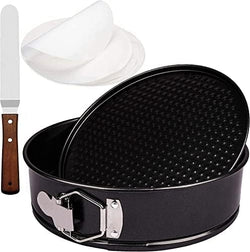 9 Nonstick Springform Cake Pan with 30 Parchment Paper Liners Leakproof Design