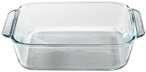 Pyrex 222 Square Glass Baking Dish 8in x 8in x 25in