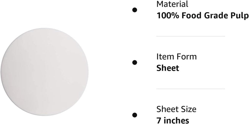 Baking Parchment Circles Set of 100 9 Inch Non Stick Round Paper for Baking