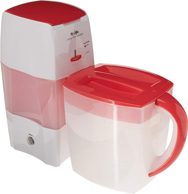 Mr. Coffee TM75RS-RB-1 3-Quart Tea and Iced Coffee Maker, Red