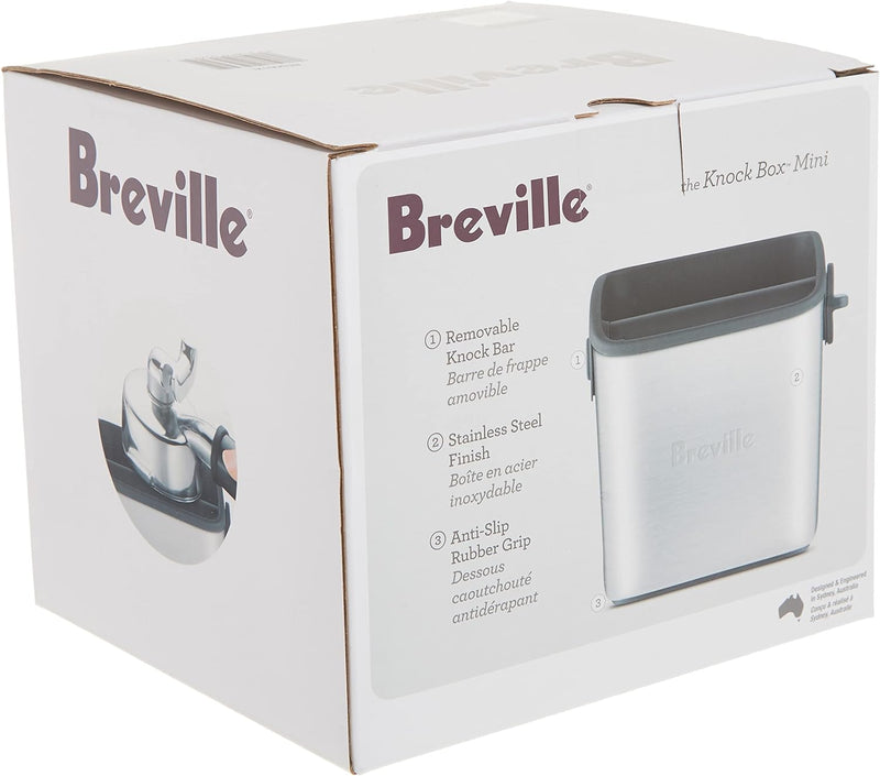 Breville Knock Box Mini, Stainless Steel, BES001XL