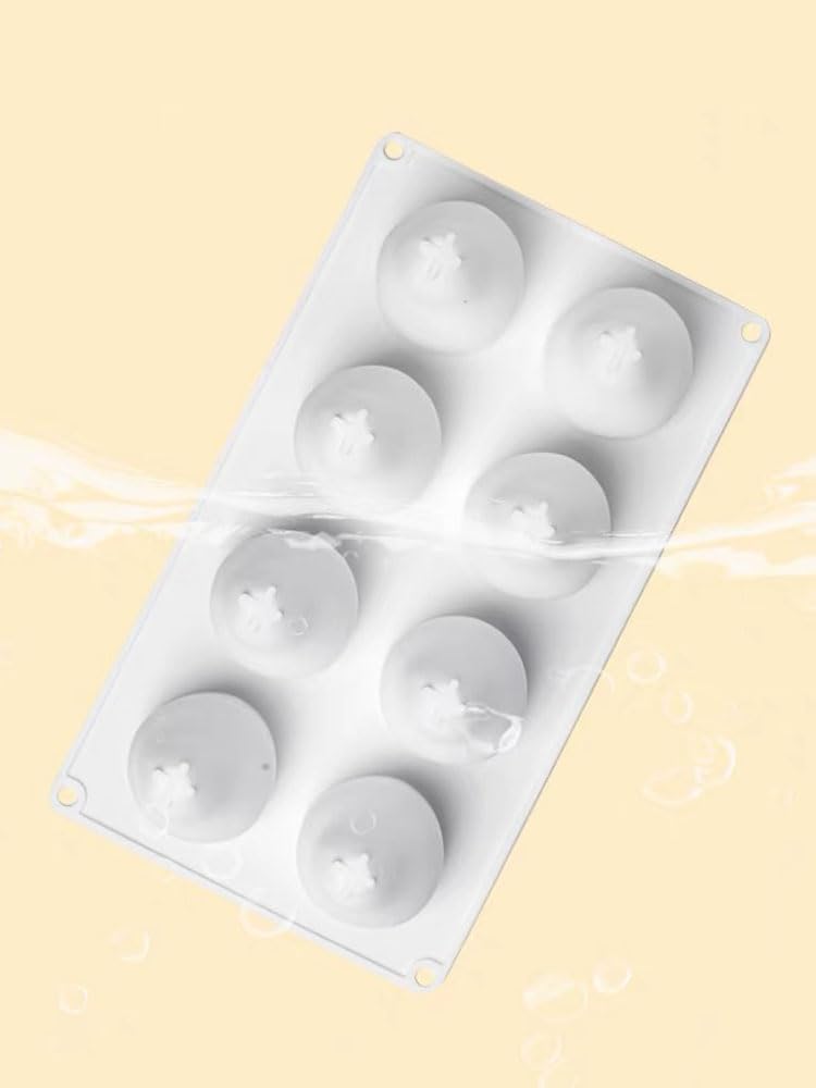 AFINSEA 3D Silicone Baking Molds for Cakes - 8-Cavity