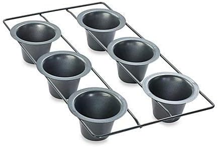 Chicago Metallic 6-Cup Popover Pan with Armor-Glide Coating