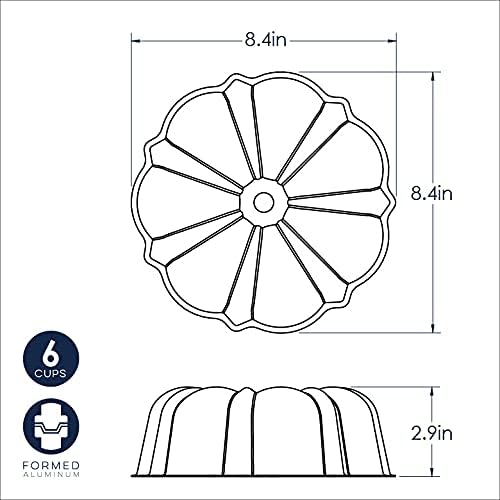 Nordic Ware Formed Bundt Pan 6-Cup - Navy