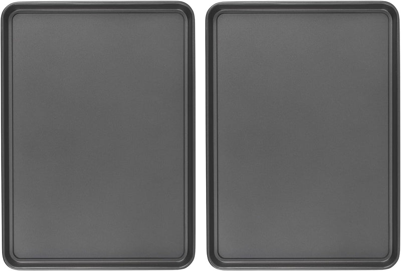 Goodcook Baking Sheet, 13 Inch x 9 Inch, Dark gray - 3 Piece