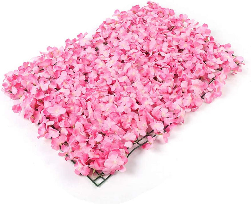 Artificial Flower Wall Panels - 10Pcs Pink for IndoorOutdoor Decor