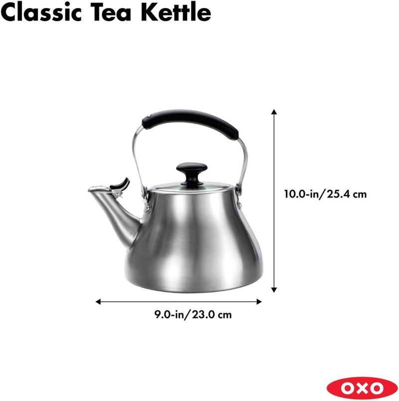 OXO BREW Classic Tea Kettle - Brushed Stainless Steel